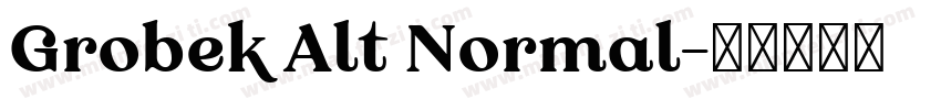 Grobek Alt Normal字体转换